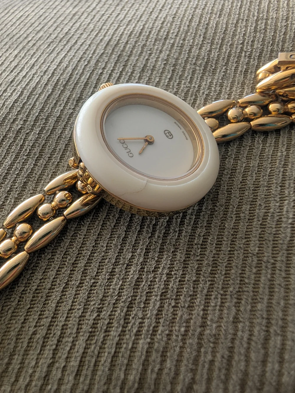Rare Authentic White Gucci Bezel ONLY